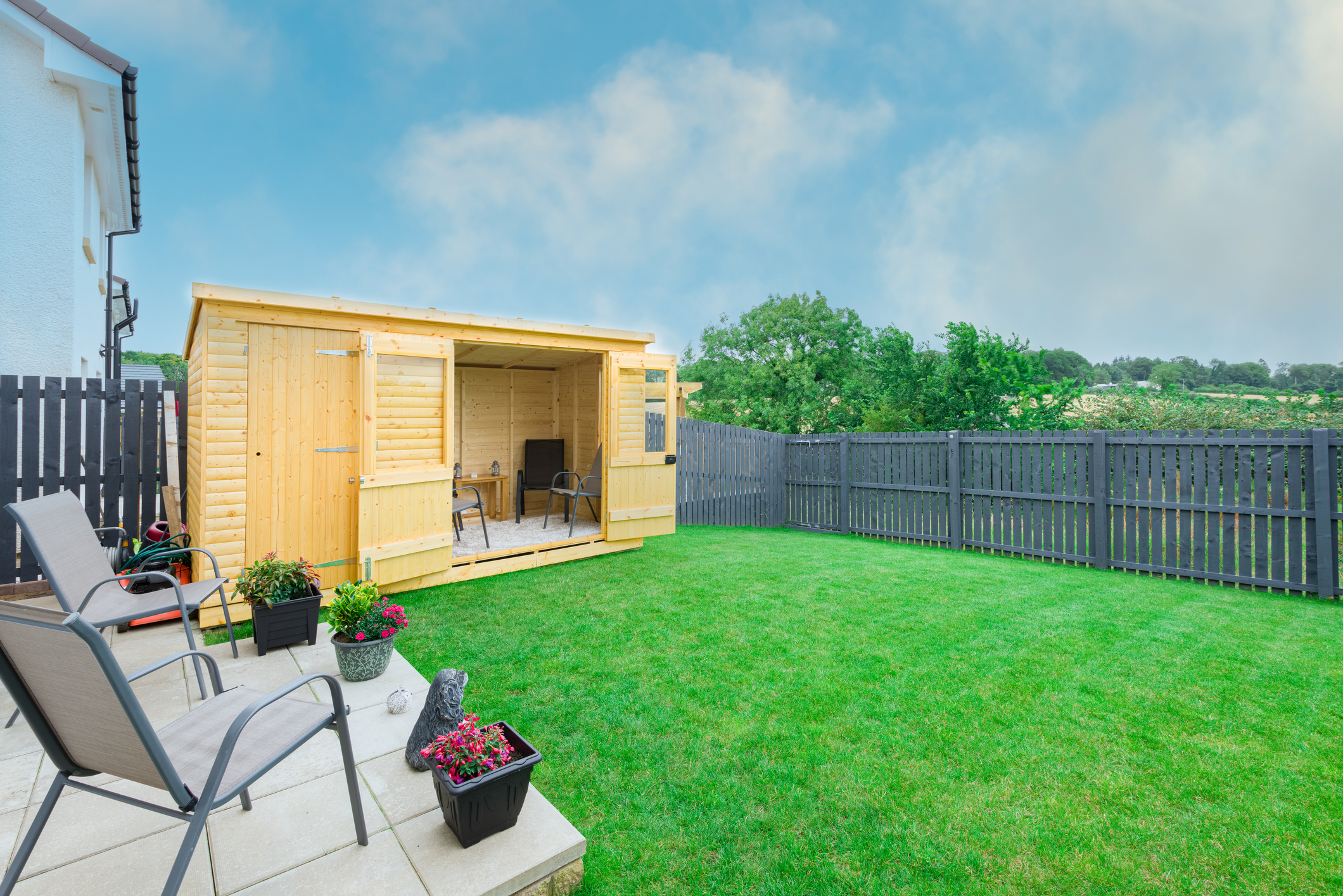 Wooden garden room